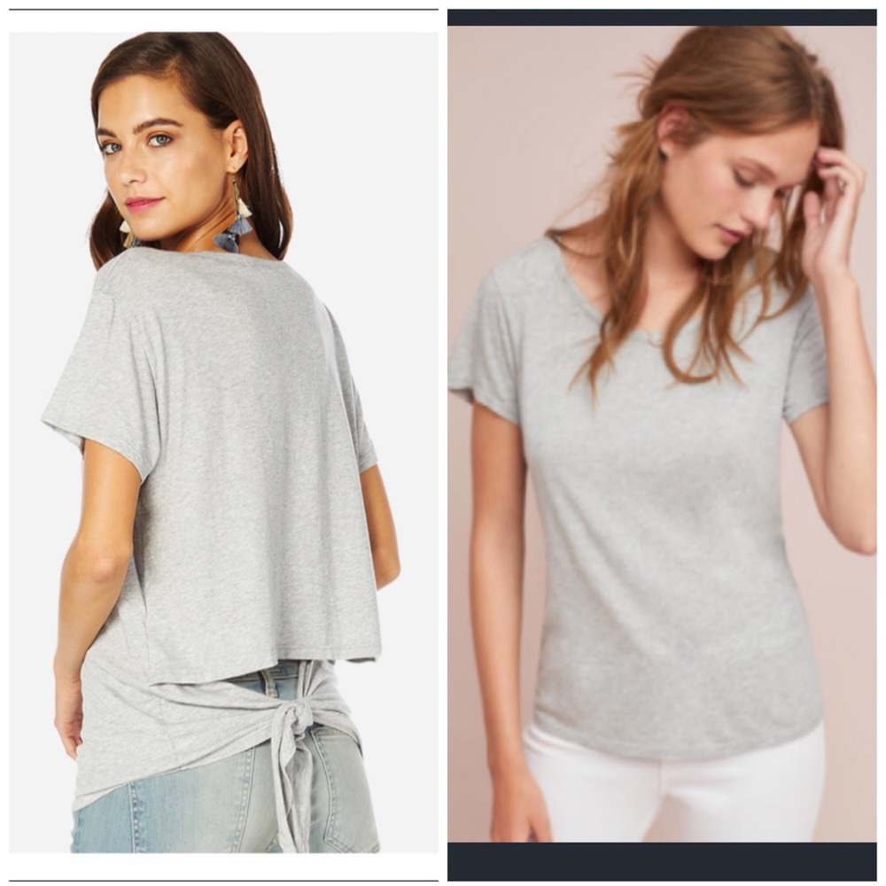 Anthropologie Michael Stars Back-Tie Tee